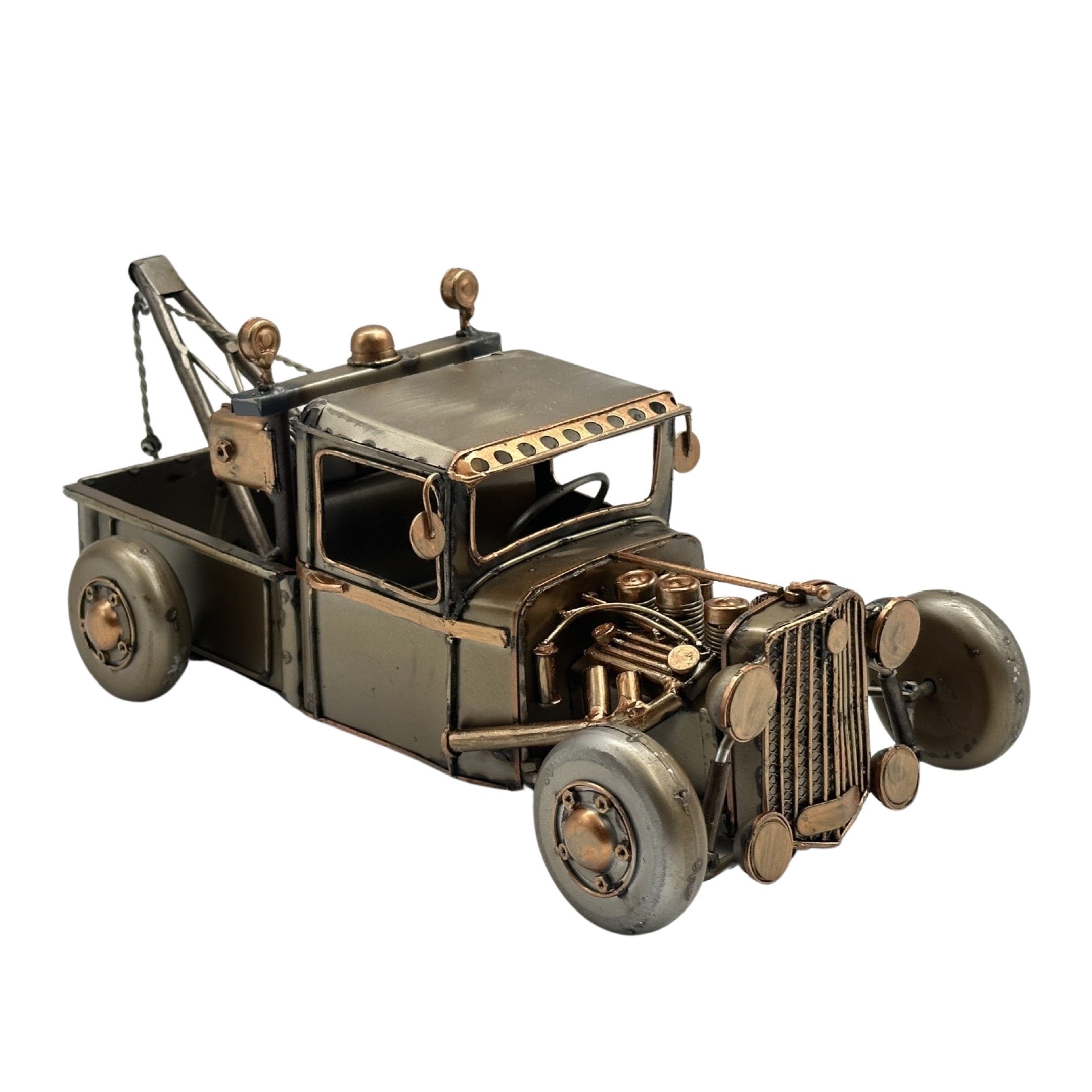 Bicycle Stands & Storage: Antique Style Metal Tow Truck 13cm
