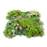 Artificial Wall Plants: Artificial Dense Succulent Green Wall / Vertical Garden Panel 50cm x 50cm UV Resistant