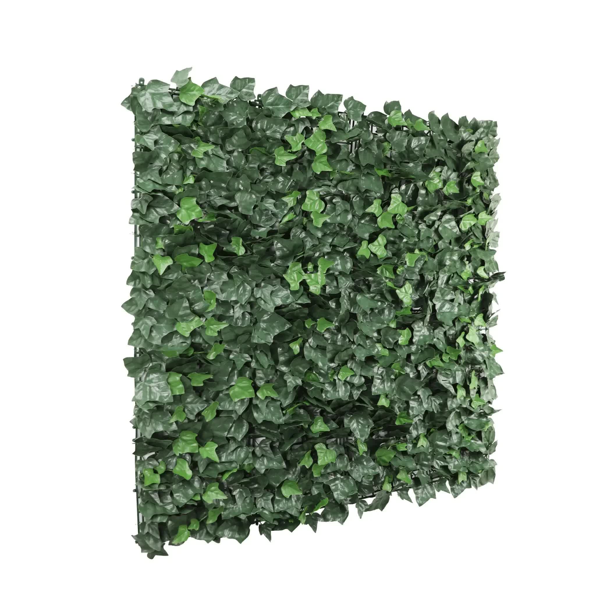 Caravan Accessories: Boston Ivy Leaf Screen Green Wall Panel UV Resistant 1m x 1m