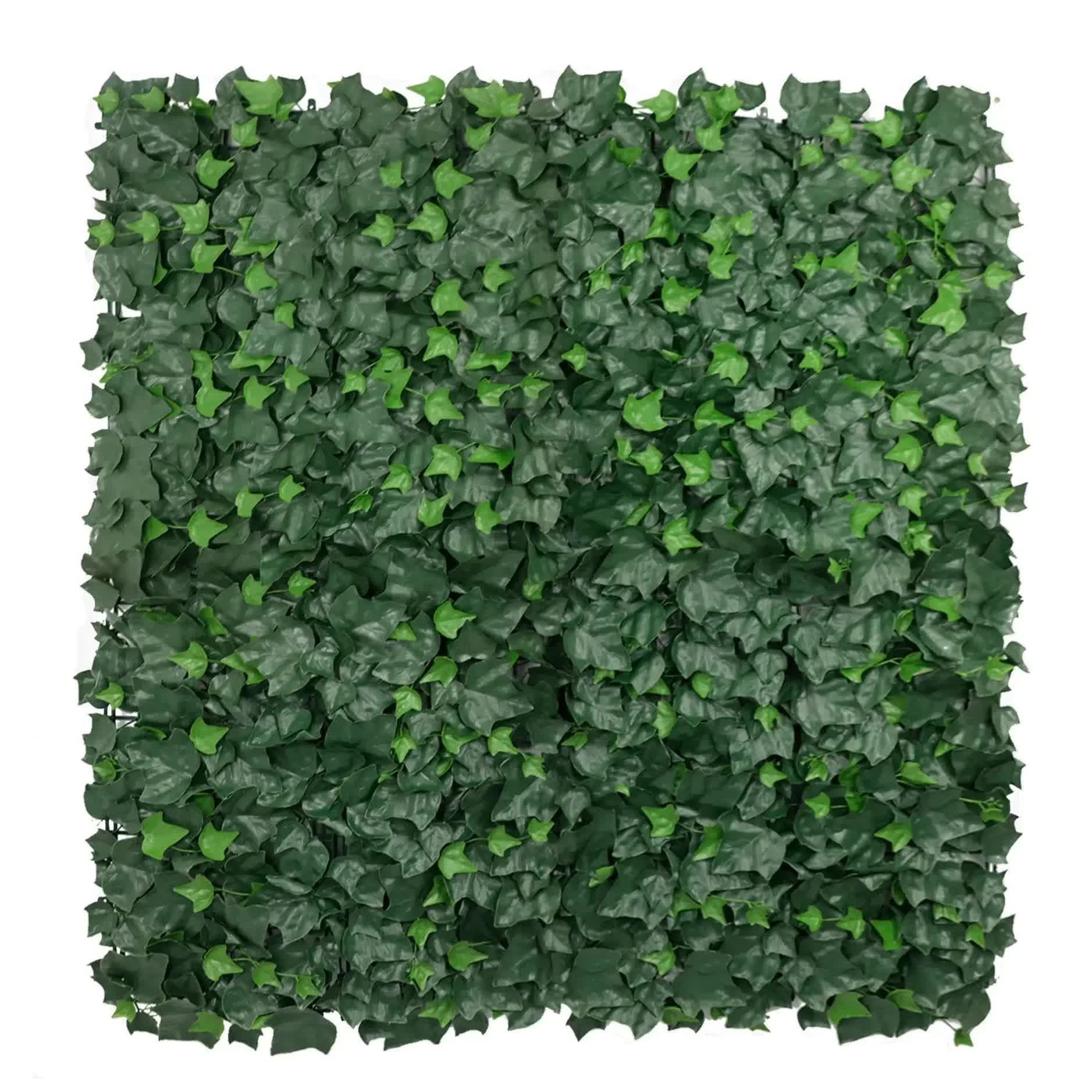 Caravan Accessories: Boston Ivy Leaf Screen Green Wall Panel UV Resistant 1m x 1m