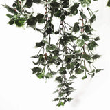 Artificial Trees: Mixed Green and White Tipped Ivy Bush 80cm UV Resistant