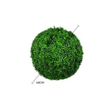 Artificial Trees: Large Green Leaf Buxus Faulkner Topiary Ball UV Resistant 48cm