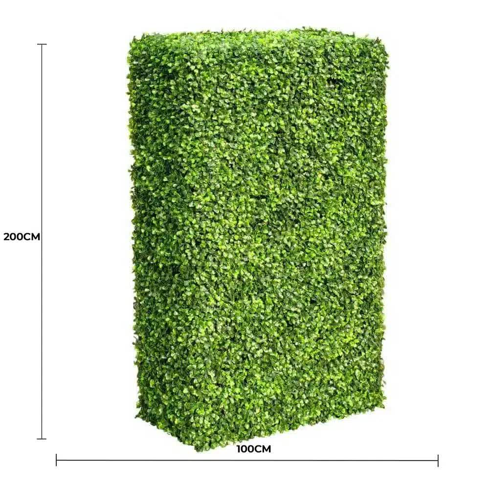 Caravan Accessories: Large Portable Mixed Boxwood Hedge UV Resistant 100cm Long x 200cm High