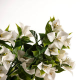 Artificial Hanging Plants: Hanging White Artificial Bougainvillea Plant UV Resistant 90cm