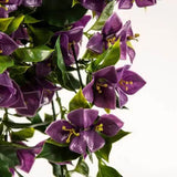 Artificial Hanging Plants: Hanging Artificial Bougainvillea Plant Purple UV Resistant 90cm