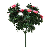 Party Supplies: Premium Artificial Pink Rose Bunch UV Resistant 45cm
