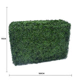 Caravan Accessories: Portable Artificial Boxwood Hedge UV Resistant 75cm High 100cm Long