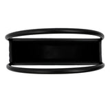 Bathtubs: Premium Floating Half Moon / Semi Circle Metal Wall Planter | Onyx Black 35cm