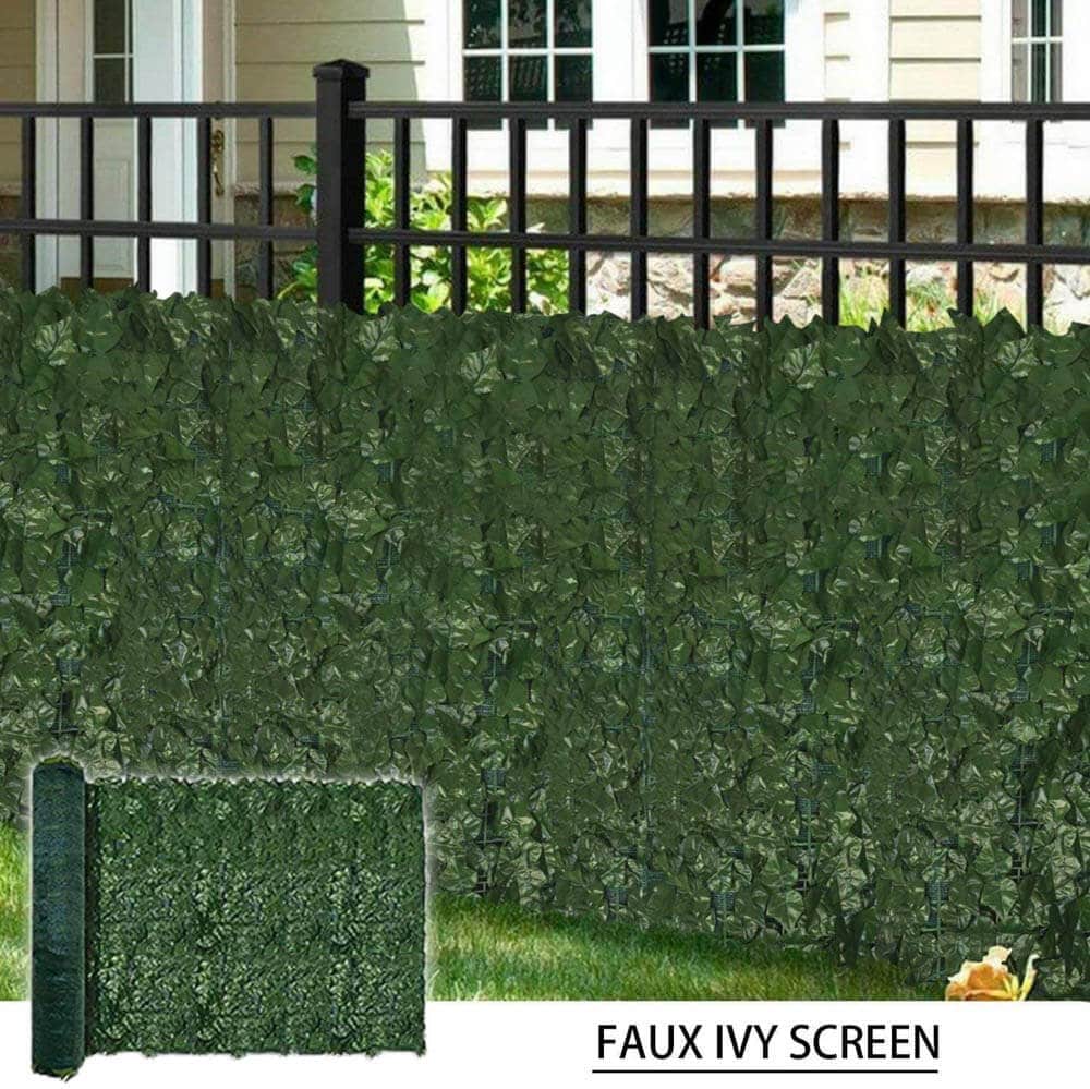 Caravan Accessories: Artificial Ivy Leaf Hedging & Privacy Screen (Shade Cloth Backing Fake Ivy) 3m X 1m Roll