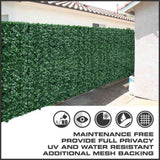 Caravan Accessories: Artificial Ivy Leaf Hedging & Privacy Screen (Shade Cloth Backing Fake Ivy) 3m X 1m Roll