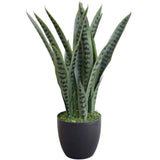 Artificial Trees: Artificial Snake Plant Sansevieria UV Resistant 60cm