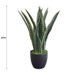 Artificial Trees: Artificial Snake Plant Sansevieria UV Resistant 60cm