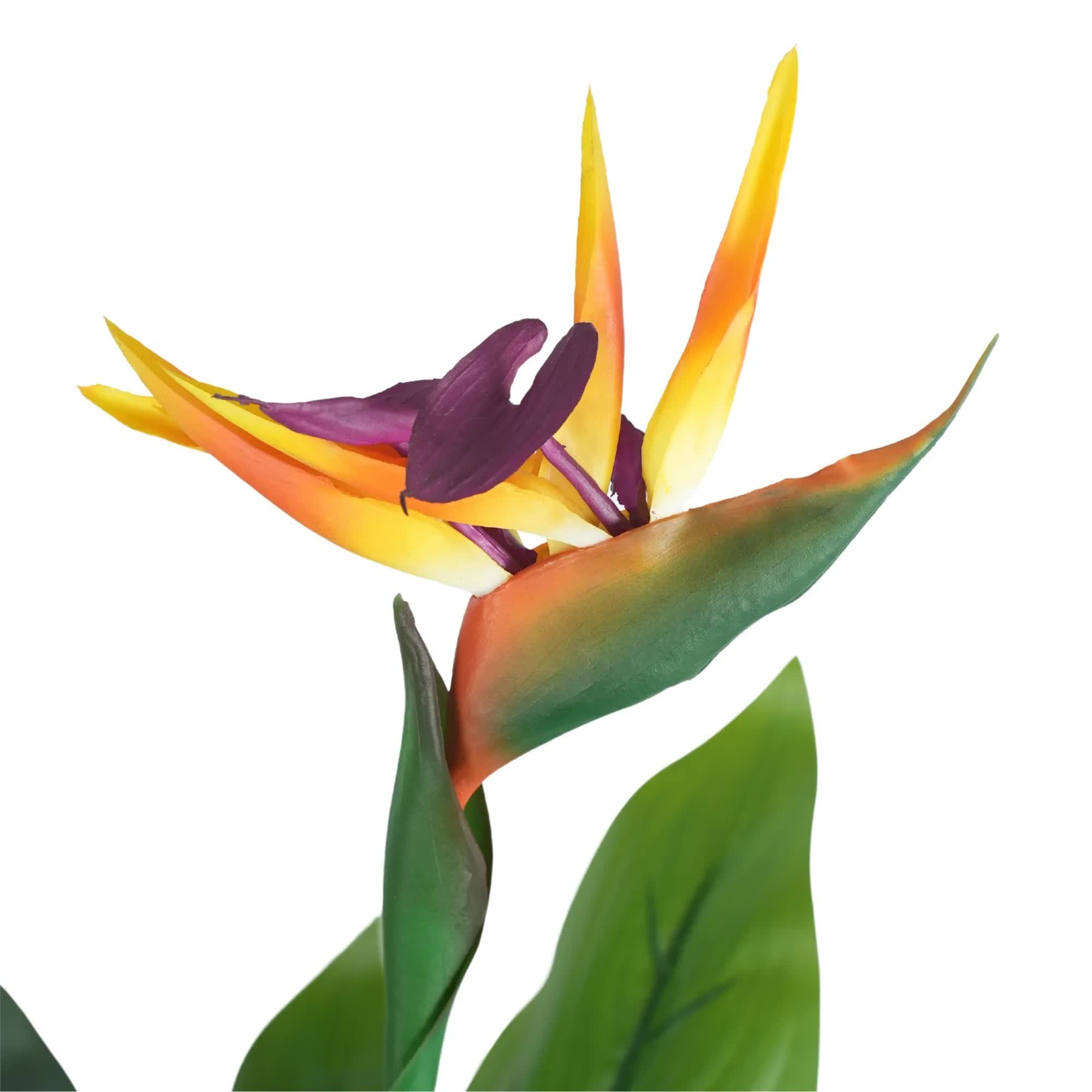 Bird Cages & Stands: Artificial Bird of Paradise Plant 110cm
