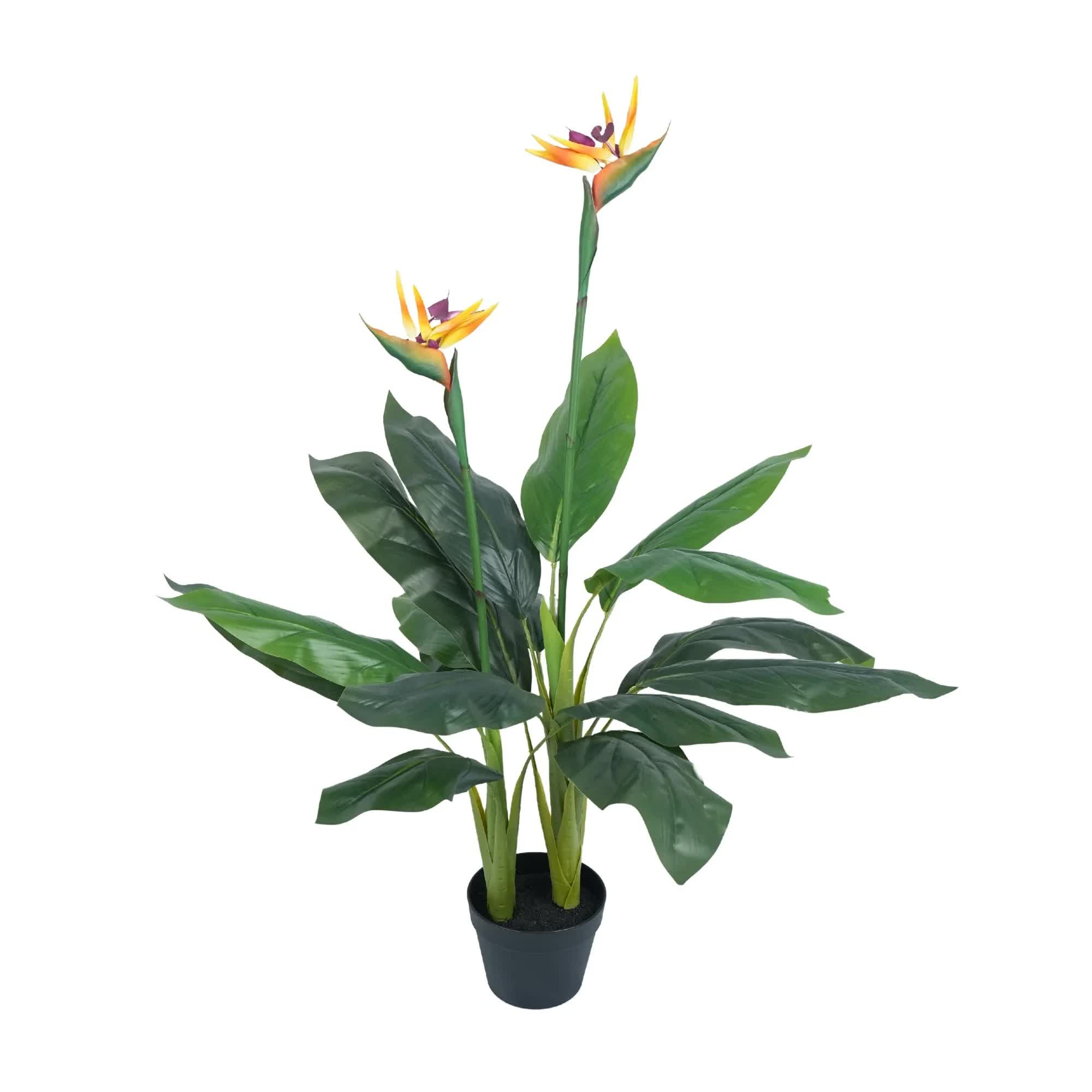 Bird Cages & Stands: Artificial Bird of Paradise Plant 110cm