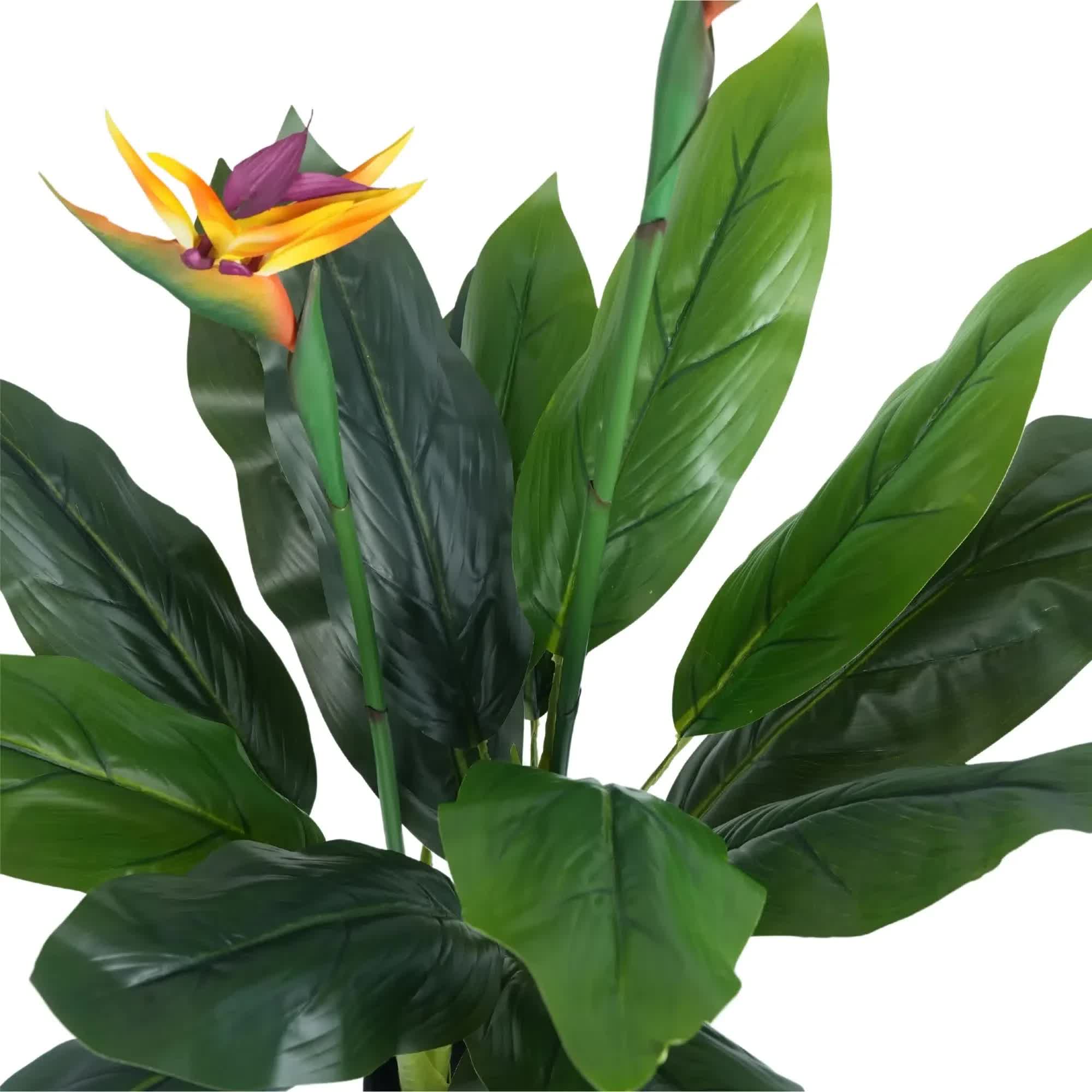 Bird Cages & Stands: Artificial Bird of Paradise Plant 110cm