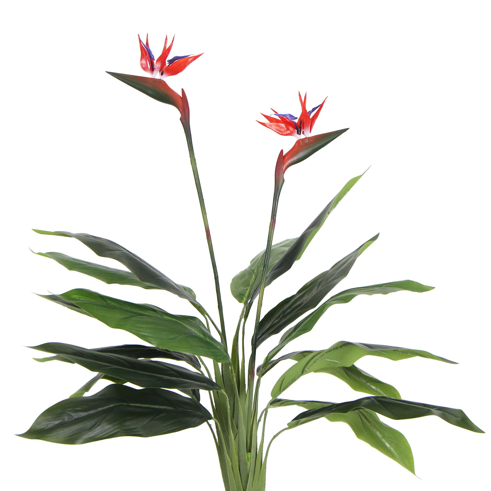 Wellness Accessories: Artificial Bird of Paradise Plant 110cm (Red Flowers)