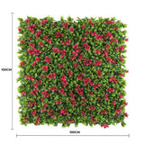 Garden Ornaments: Luxury Flowering Pink Vertical Garden / Green Wall UV Resistant 1m X 1m