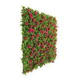 Garden Ornaments: Luxury Flowering Pink Vertical Garden / Green Wall UV Resistant 1m X 1m