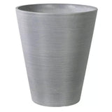 Garden Ornaments: Decorative Textured Round Grey Planter 47cm