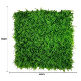 Artificial Trees: Mediterranean Fern Vertical Garden / Green Wall UV Resistant 1m x 1m