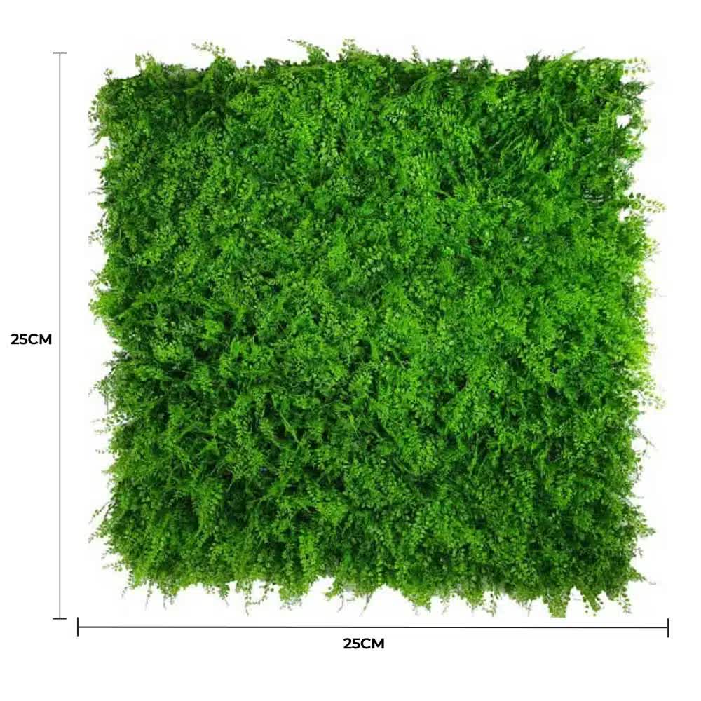 Artificial Trees: Mediterranean Fern Vertical Garden / Green Wall UV Resistant SAMPLE