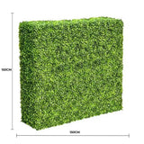Caravan Accessories: Large Portable Mixed Boxwood Hedge 1.5m by 1.5m UV Resistant