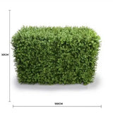 Artificial Trees: Deluxe Portable Buxus Hedge UV Resistant 100cm Long x 50cm High