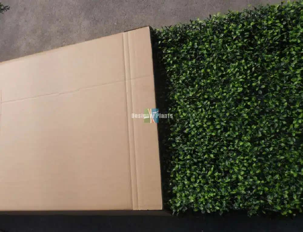 Artificial Trees: Deluxe Portable Buxus Hedge UV Resistant 100cm Long x 50cm High