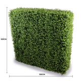 Artificial Trees: Deluxe Portable Buxus Hedge UV Resistant 100cm Long x 100cm High