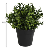 Artificial Trees: Small Potted Artificial Buxus Plant UV Resistant 20cm