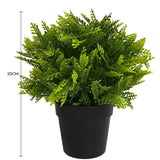 Artificial Hanging Plants: Small Potted Artificial Mimosa Fern UV Resistant 20cm