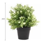 Artificial Potted Plants: Small Potted Artificial White Jade Plant UV Resistant 20cm