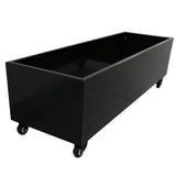 Saw Accessories: Black Metal Planter Medium + Wheels