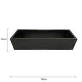 Blankets & Throws: Black Metal Planter Medium