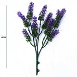 Artificial Hanging Plants: Small Artificial Lavender Stem / Wall Plant UV Resistant 26cm