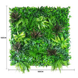 Caravan Accessories: Coastal Greenery Vertical Garden / Green Wall UV Resistant 100cm X 100cm