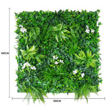 Greenhouses & Accessories: Luxury Snowy White Vertical Garden / Green Wall UV Resistant 100cm x 100cm