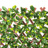 Artificial Hanging Plants: Premium Jasmine Artificial Hedge Extendable Trellis / Screen 2 Meter By 1 Meter UV Resistant (PVC)