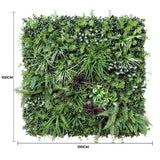 Caravan Accessories: Luxury Vista Green Recycled Vertical Garden / Green Wall UV Resistant 100cm X 100cm