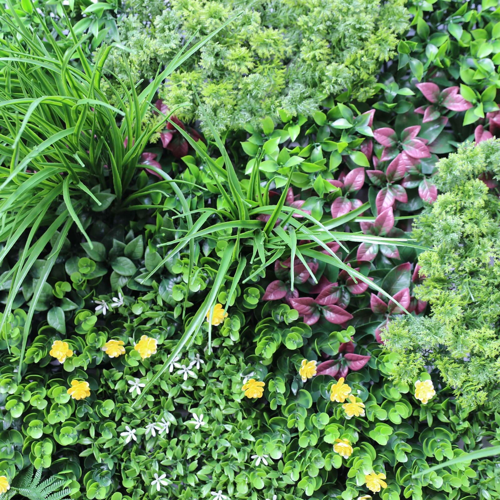 Wellness Accessories: Luxury Country Fern Recycled Vertical Garden / Green Wall UV Resistant Sample