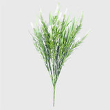 Artificial Hanging Plants: Long Artificial Lavender Stem (White) 50cm UV Resistant