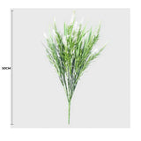 Artificial Hanging Plants: Long Artificial Lavender Stem (White) 50cm UV Resistant