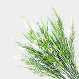 Artificial Hanging Plants: Long Artificial Lavender Stem (White) 50cm UV Resistant