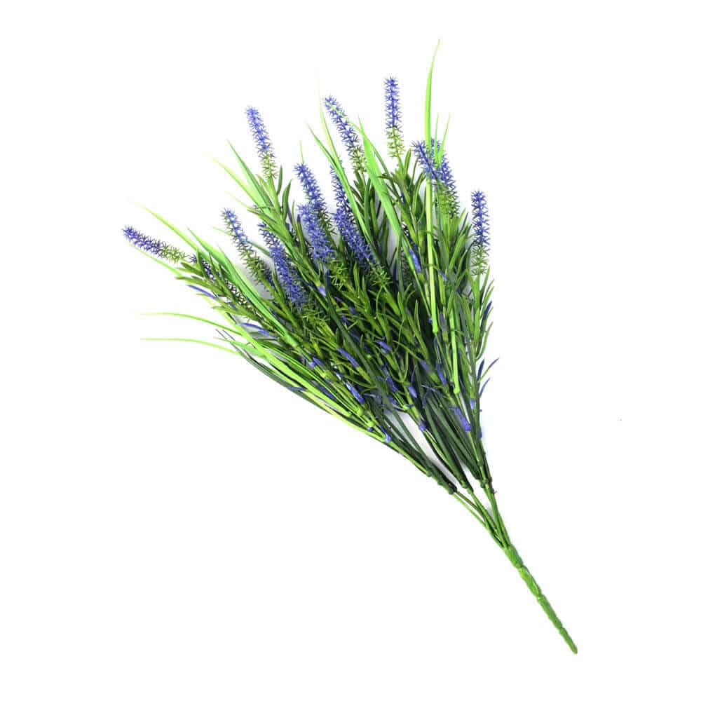 Artificial Hanging Plants: Long Stem Purple Lavender Plant 50cm UV Resistant