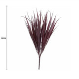 Artificial Hanging Plants: Dark Red Artificial Grass Stem 35cm Long UV Resistant