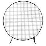 Outdoor Play Equipment: Sturdy Circular Flower Wall / Event Stand 200cm Diameter (Black Frame)