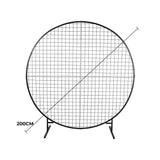 Outdoor Play Equipment: Sturdy Circular Flower Wall / Event Stand 200cm Diameter (Black Frame)