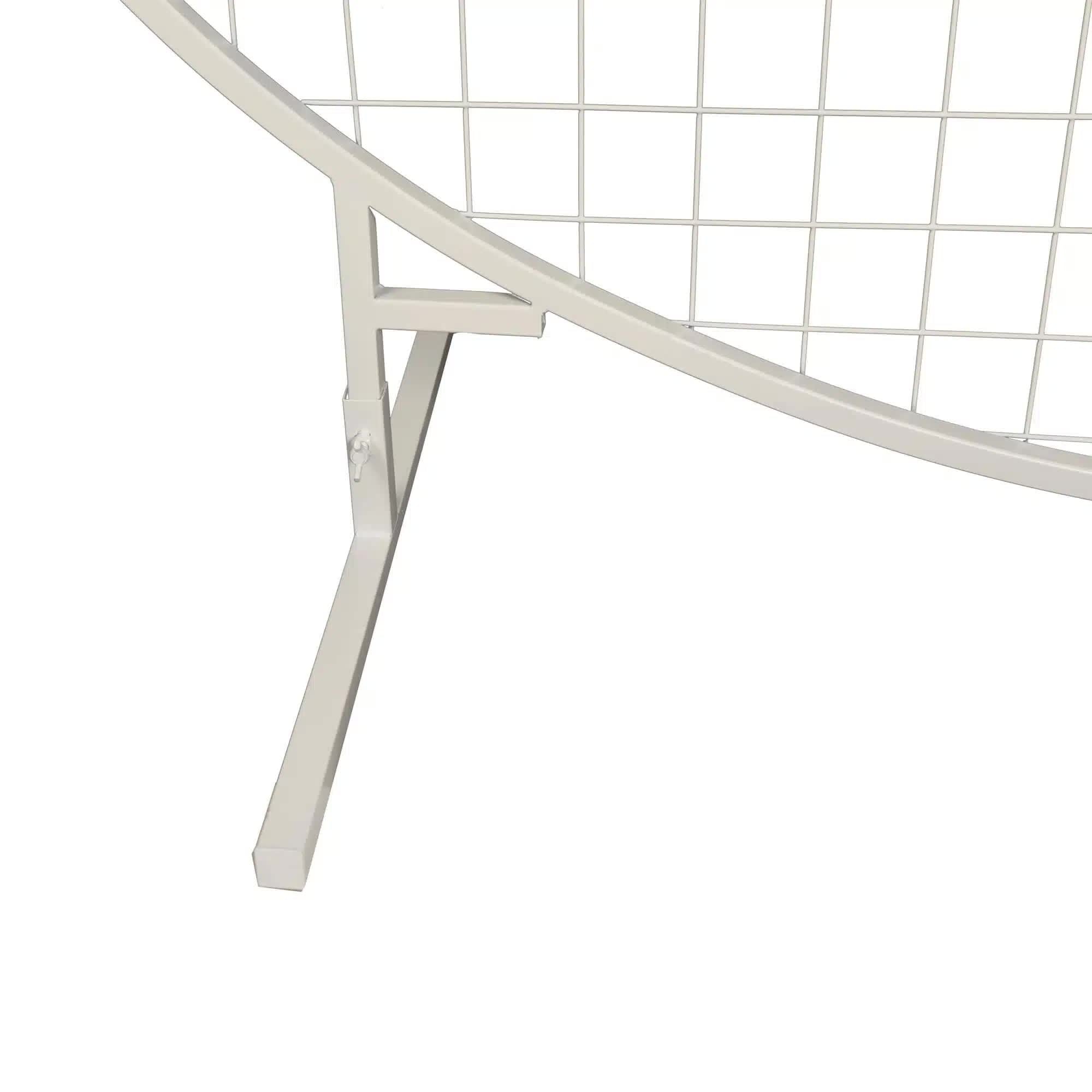 Garden Ornaments: Sturdy Circular Flower Wall / Event Stand 200cm Diameter (White Frame)