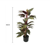 Artificial Hanging Plants: Artificial Wide Leaf Cordyline Plant 90cm