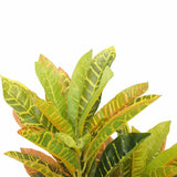 Household Insect Repellents: Artificial Potted Flaming Zebra (Codiaeum variegatum / crotons) 55cm